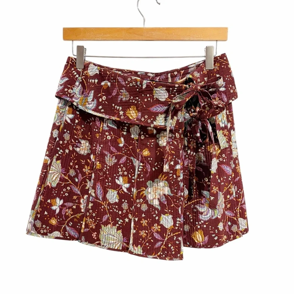 Ulla Johnson Dimi Silk Mini Skirt Heliotrope size 8